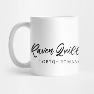 Raven Quill Editing Signature Logo - Black Text Mug